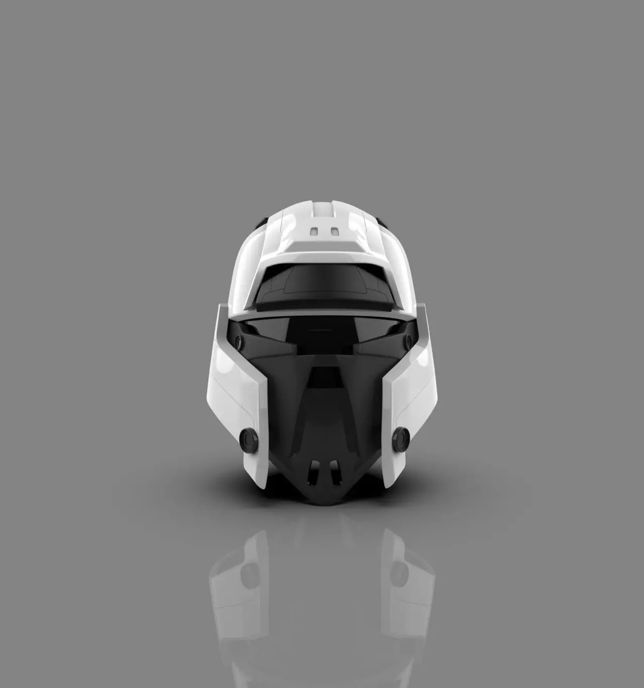 helmet of star wars trooper 3D print model_0