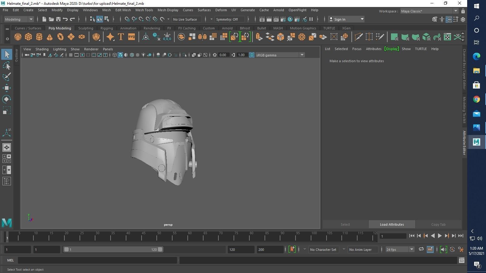 helmet of star wars trooper 3D print model_6