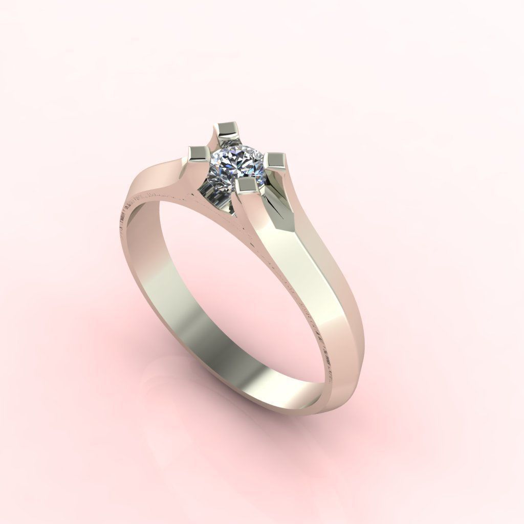 Diamond Ring Series SS-25 3D print model_1