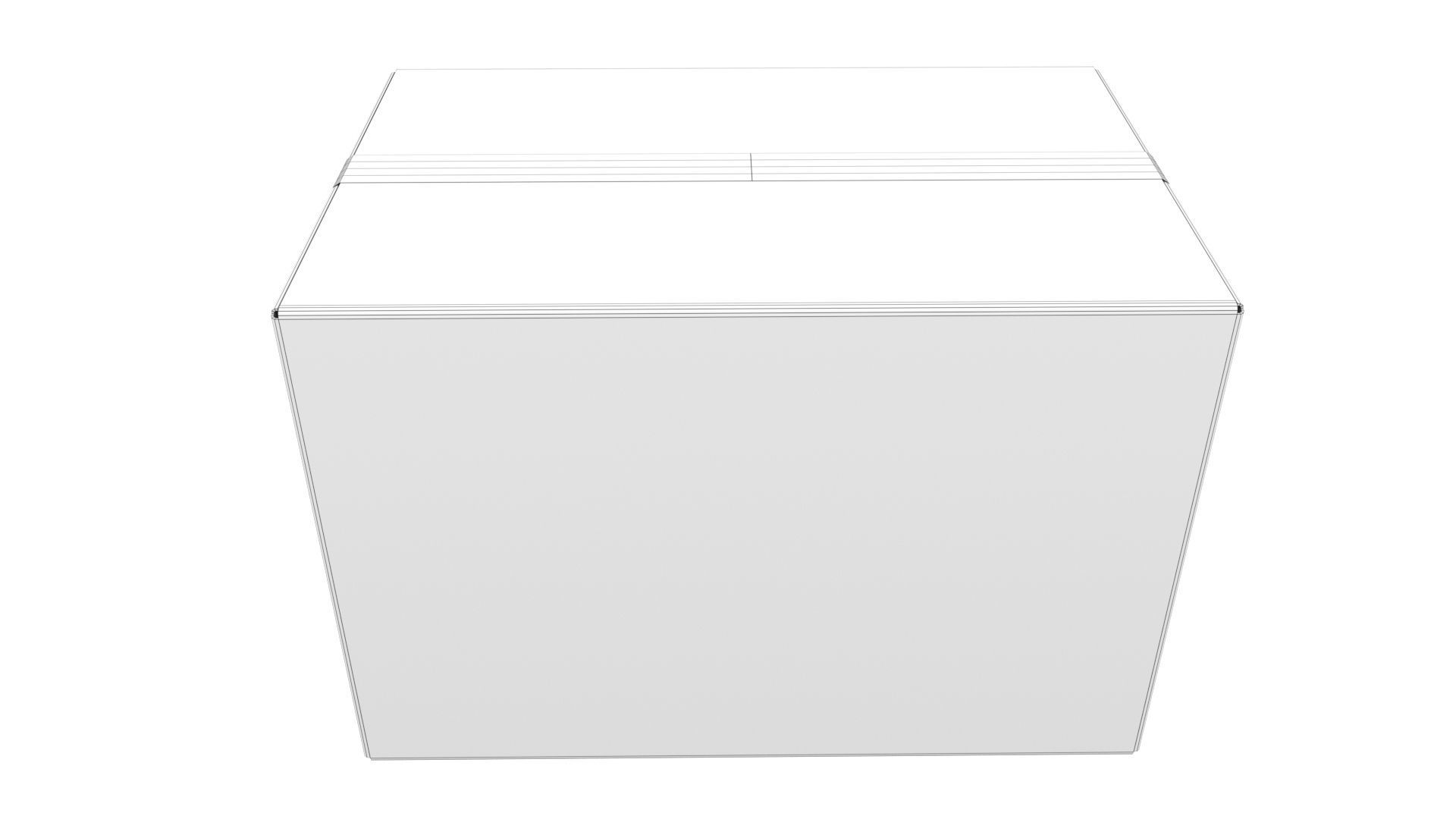 Cardboard box 10 3D model_11