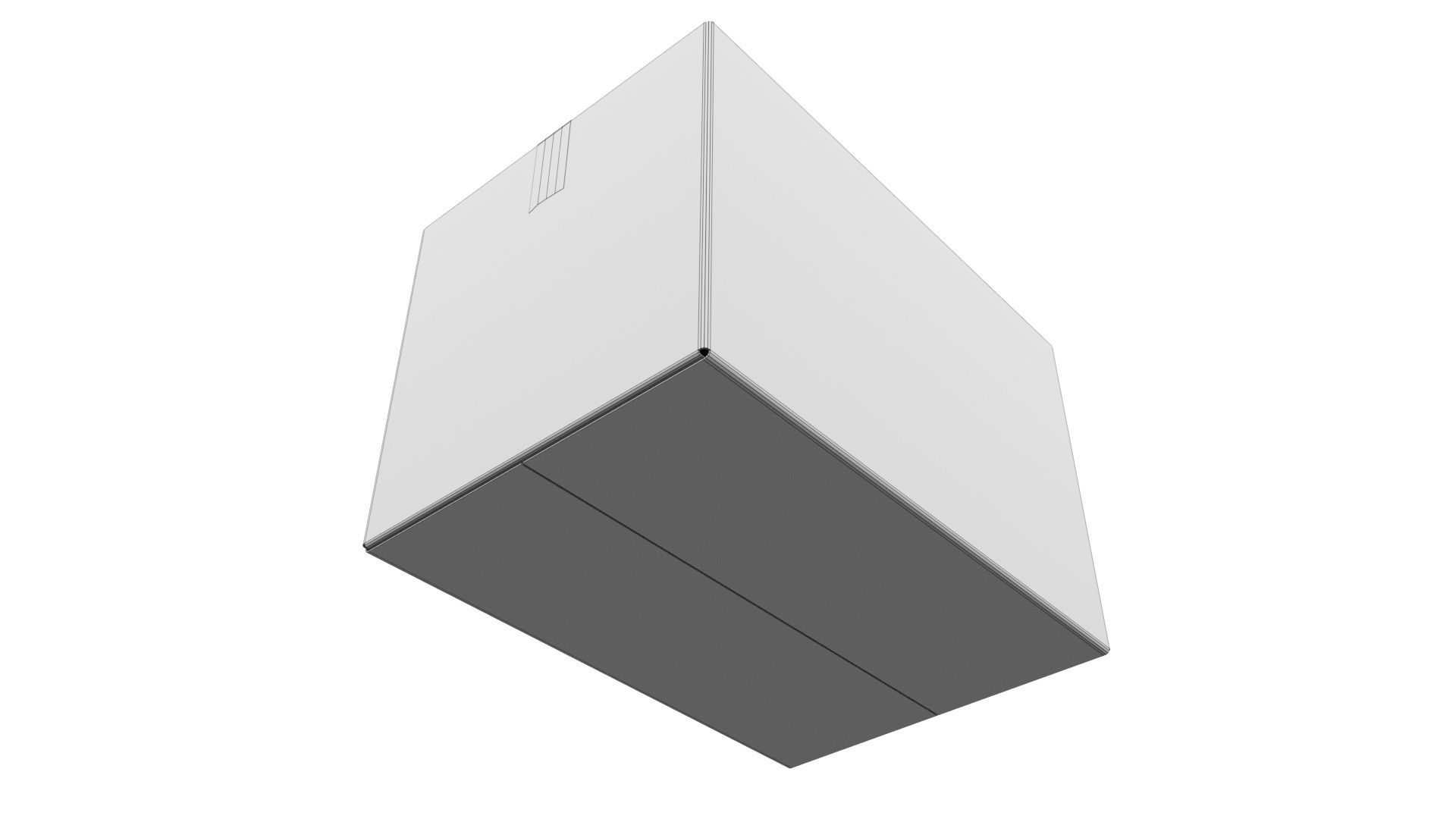 Cardboard box 10 3D model_6