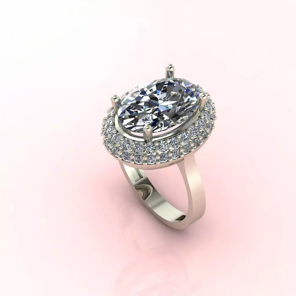 Diamond Ring 3D print model_0