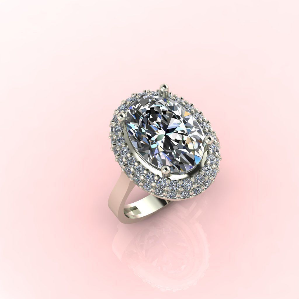 Diamond Ring 3D print model_1