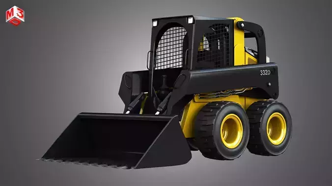 332D Skid Steer 3D model