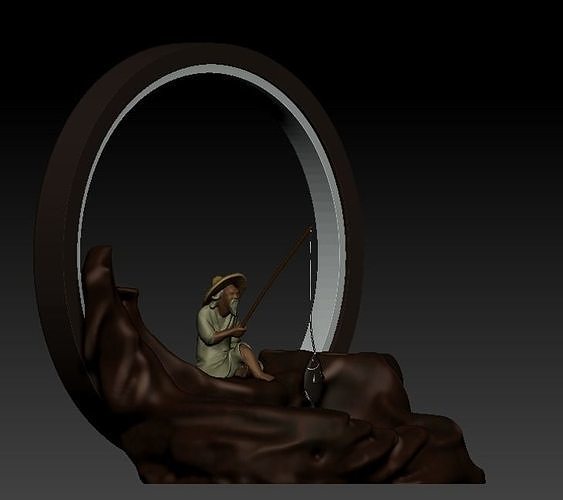 Fisherman pot with incense burner - STL for 3D printing 3D print model