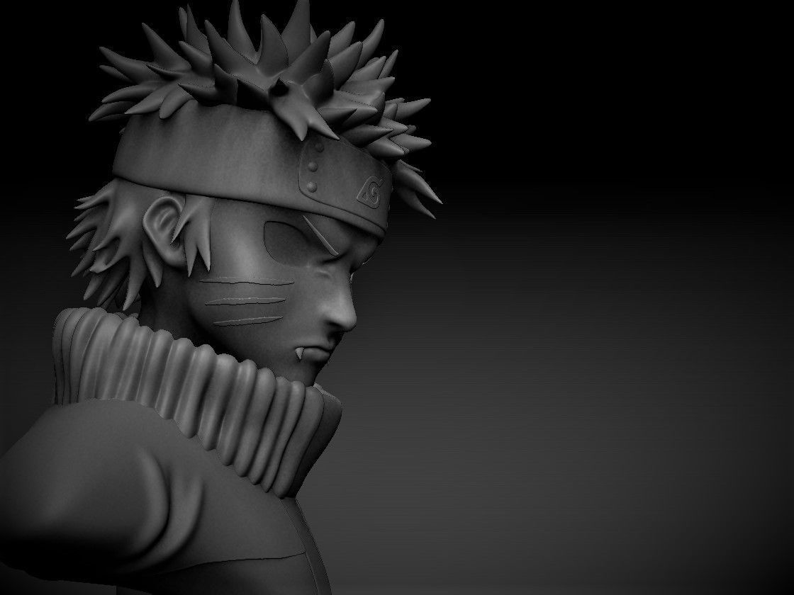 NARUTO RAGE MODE BUST MODEL  3D print model_1