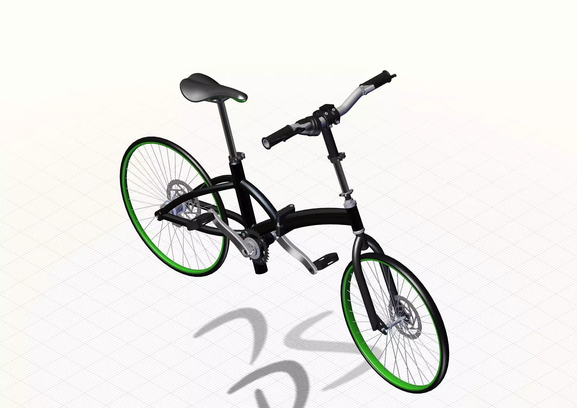 Folding Bicycle 3D model