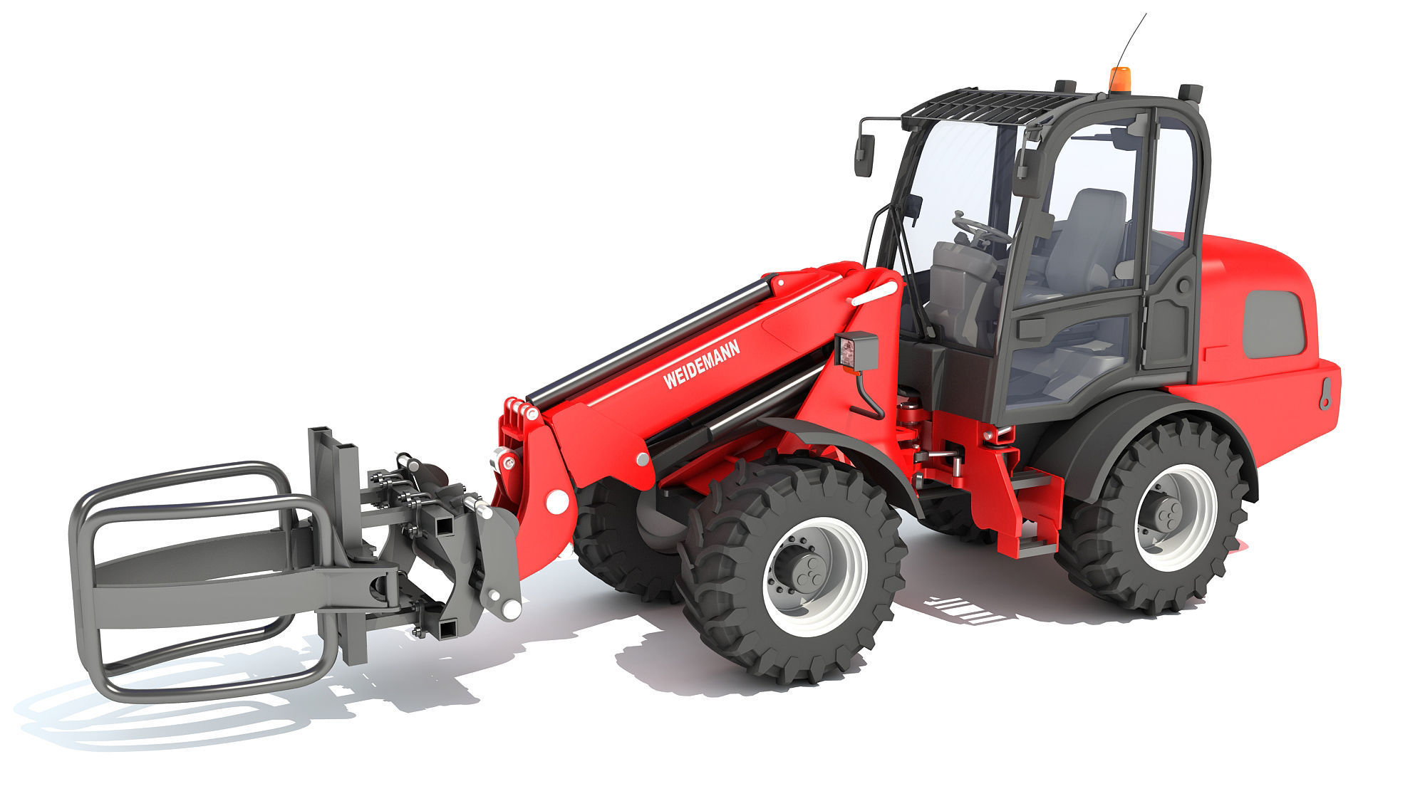 Weidemann Telescopic Handler Forklift 3D model_8