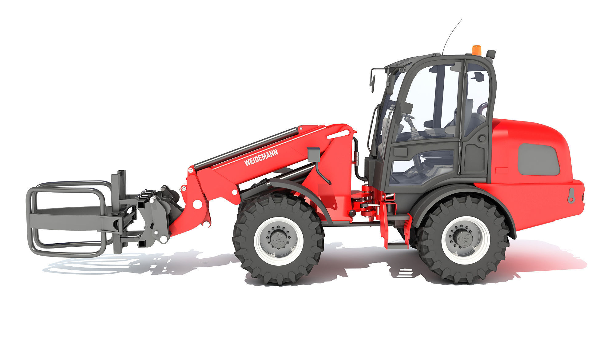 Weidemann Telescopic Handler Forklift 3D model_1
