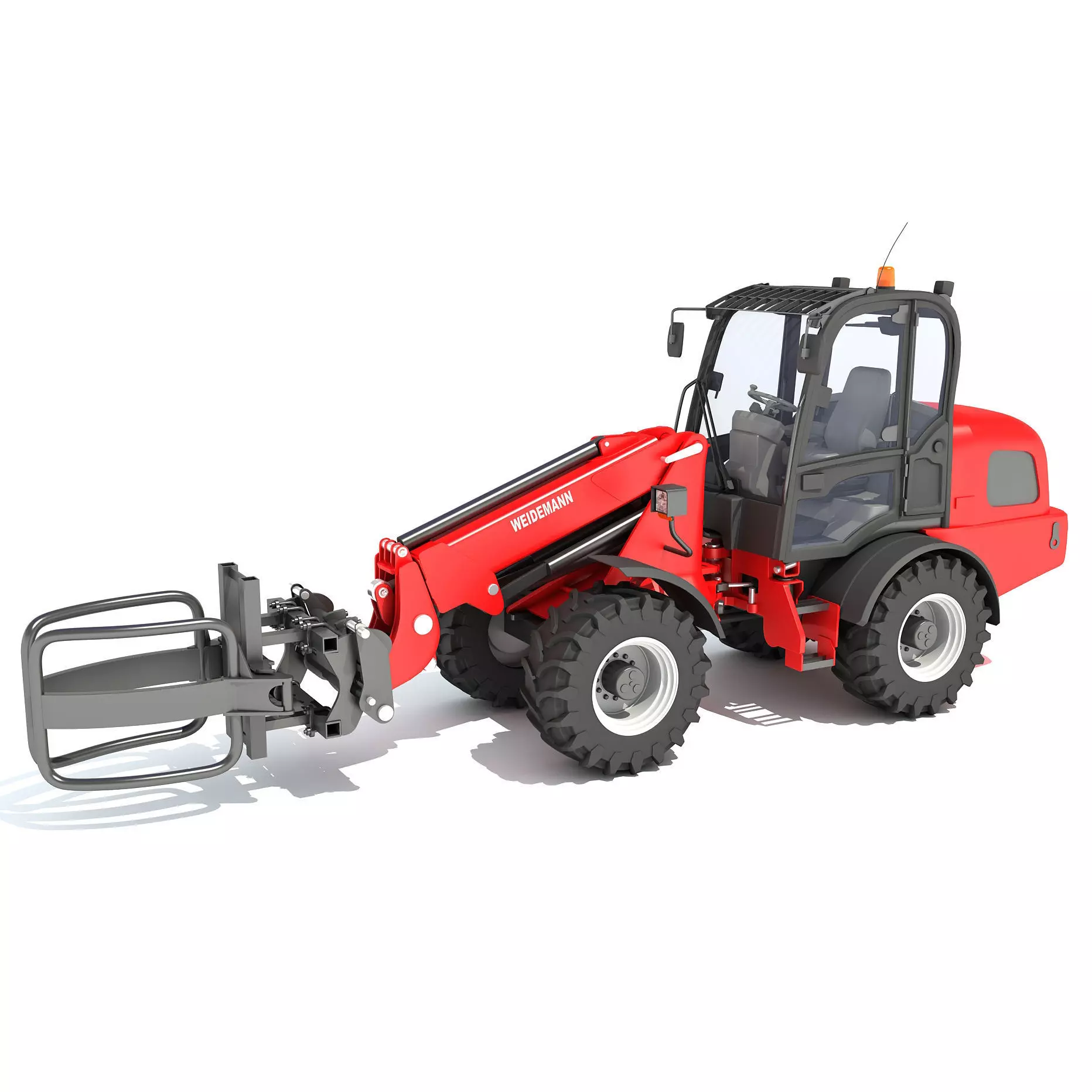 Weidemann Telescopic Handler Forklift 3D model_0