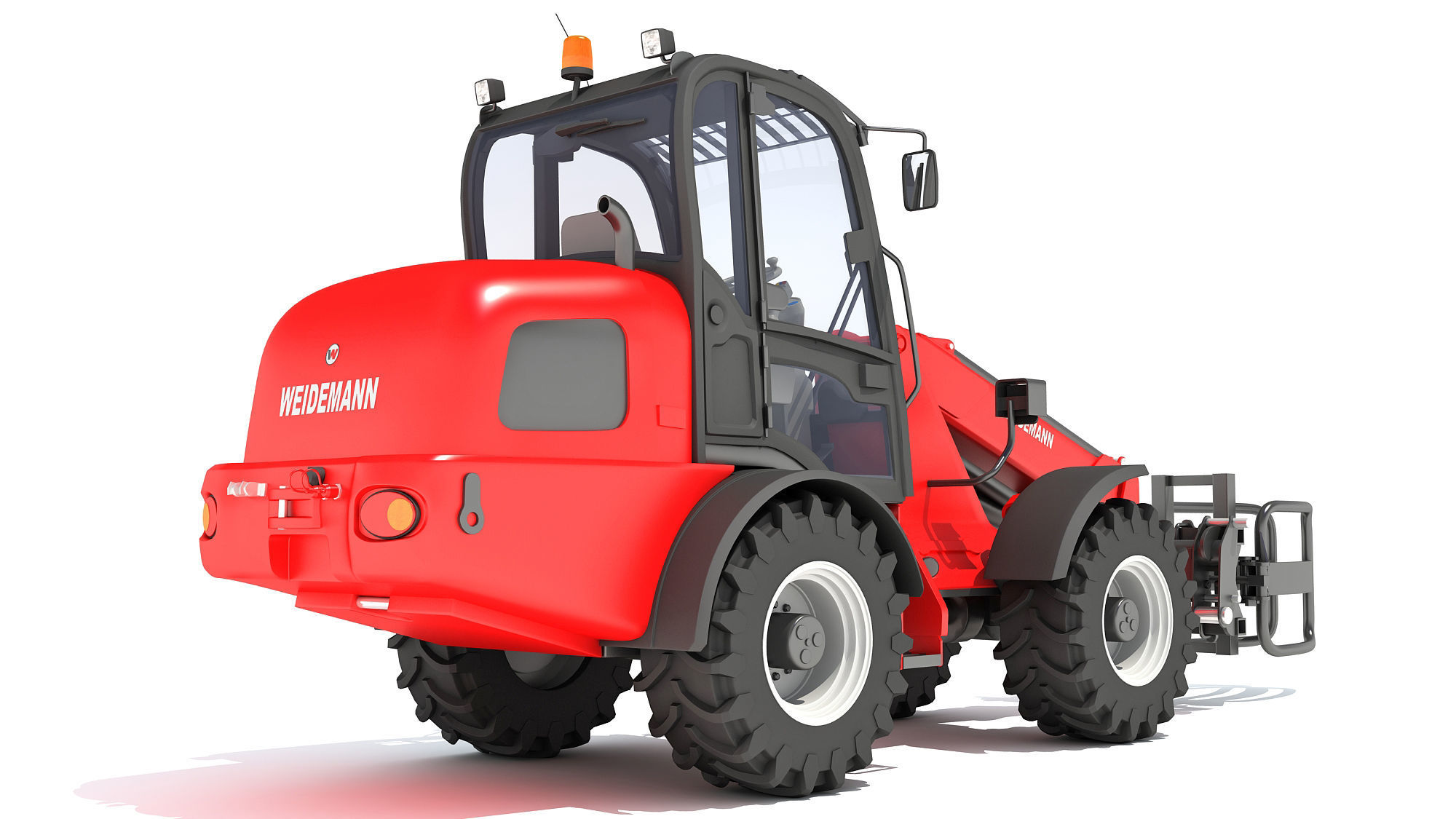 Weidemann Telescopic Handler Forklift 3D model_4