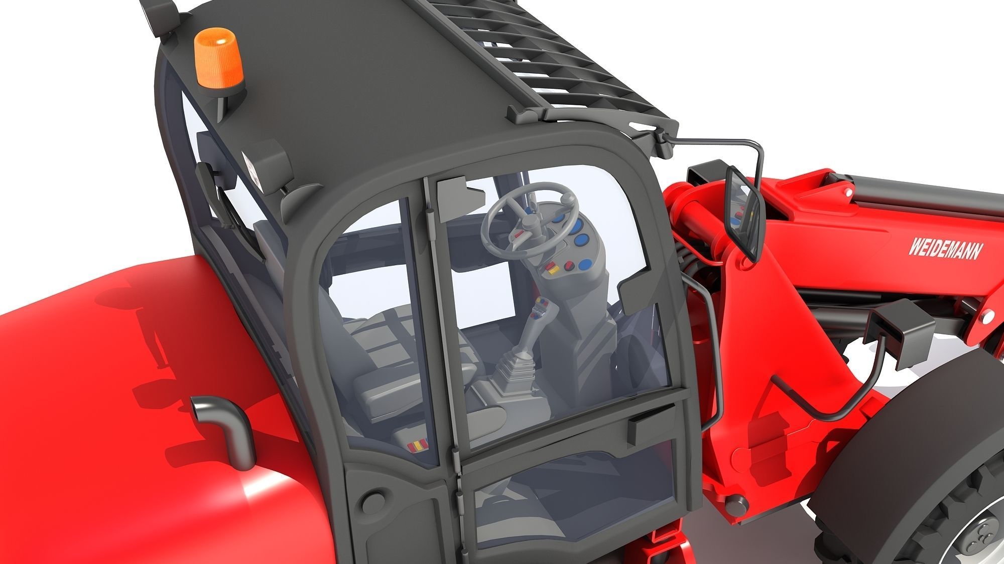 Weidemann Telescopic Handler Forklift 3D model_13