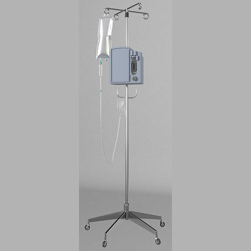 iv pole Low-poly 3D model