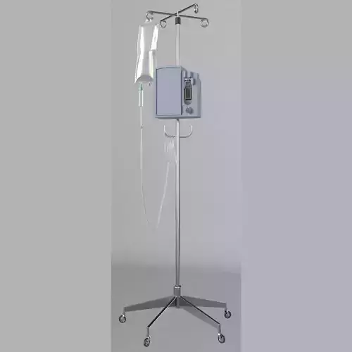 iv pole Low-poly 3D model