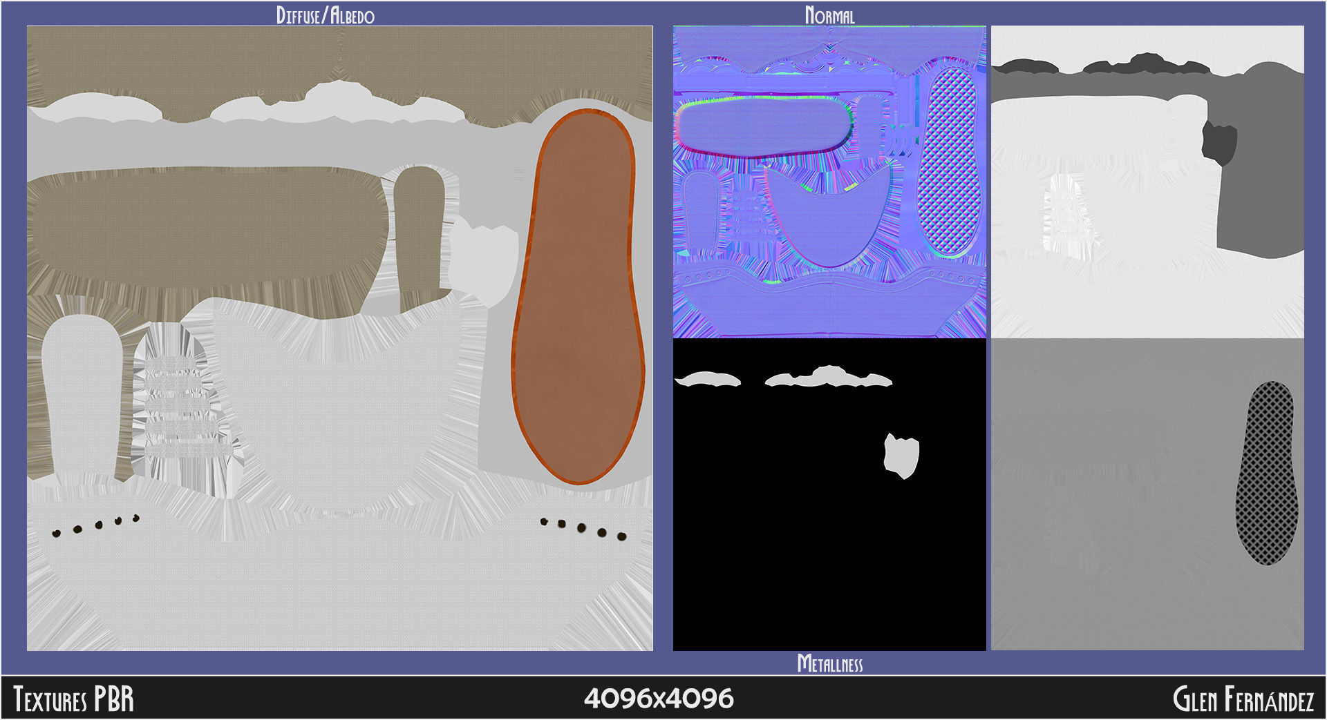 Blank Shoe Canvas for Designs Drawings Patterns and Paintings 3D model_10