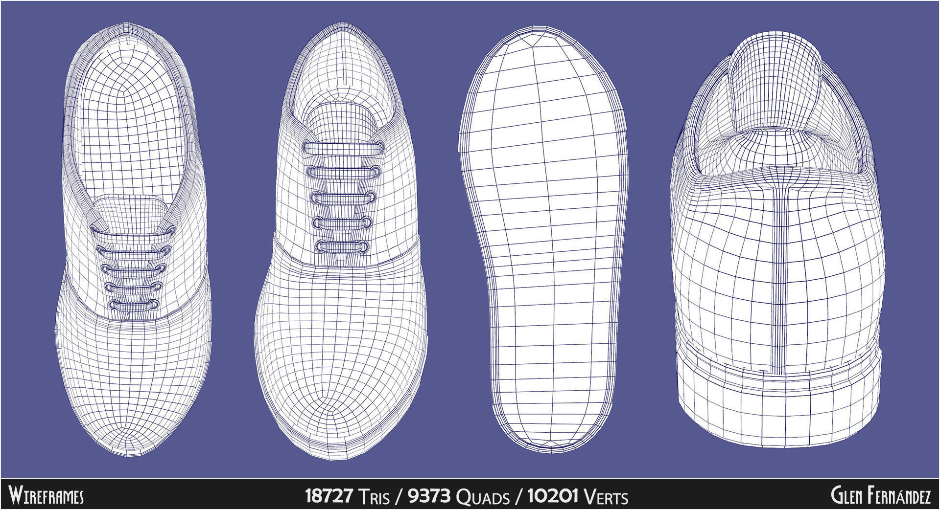 Blank Shoe Canvas for Designs Drawings Patterns and Paintings 3D model_8