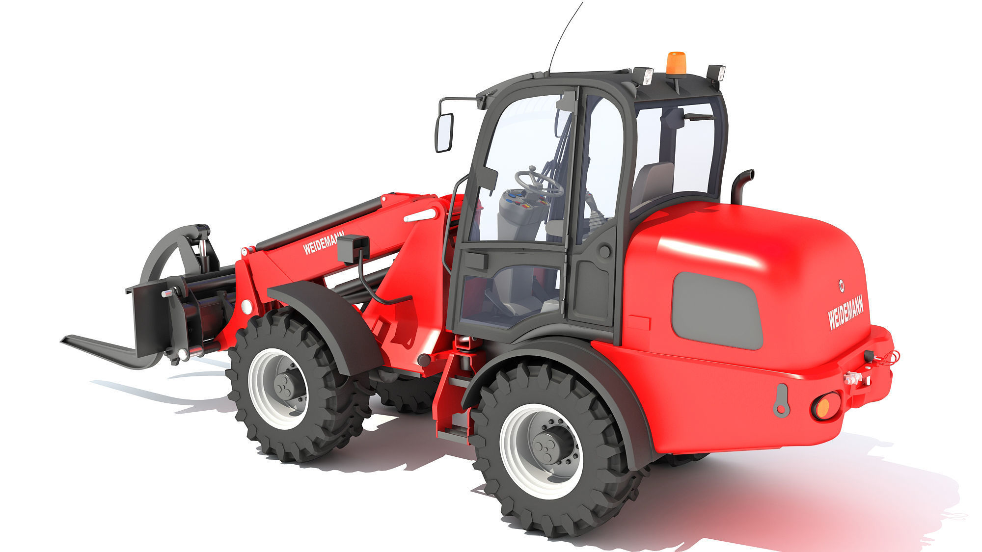 Telehandler Forklift 3D model_2