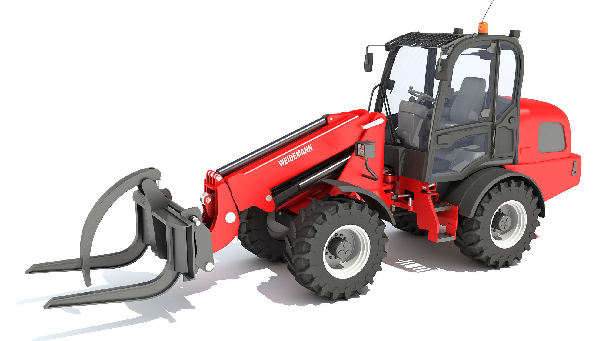 Telehandler Forklift 3D model_8