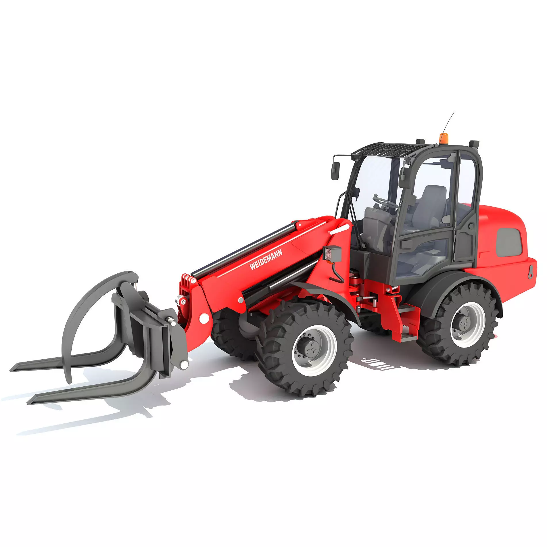 Telehandler Forklift 3D model_0