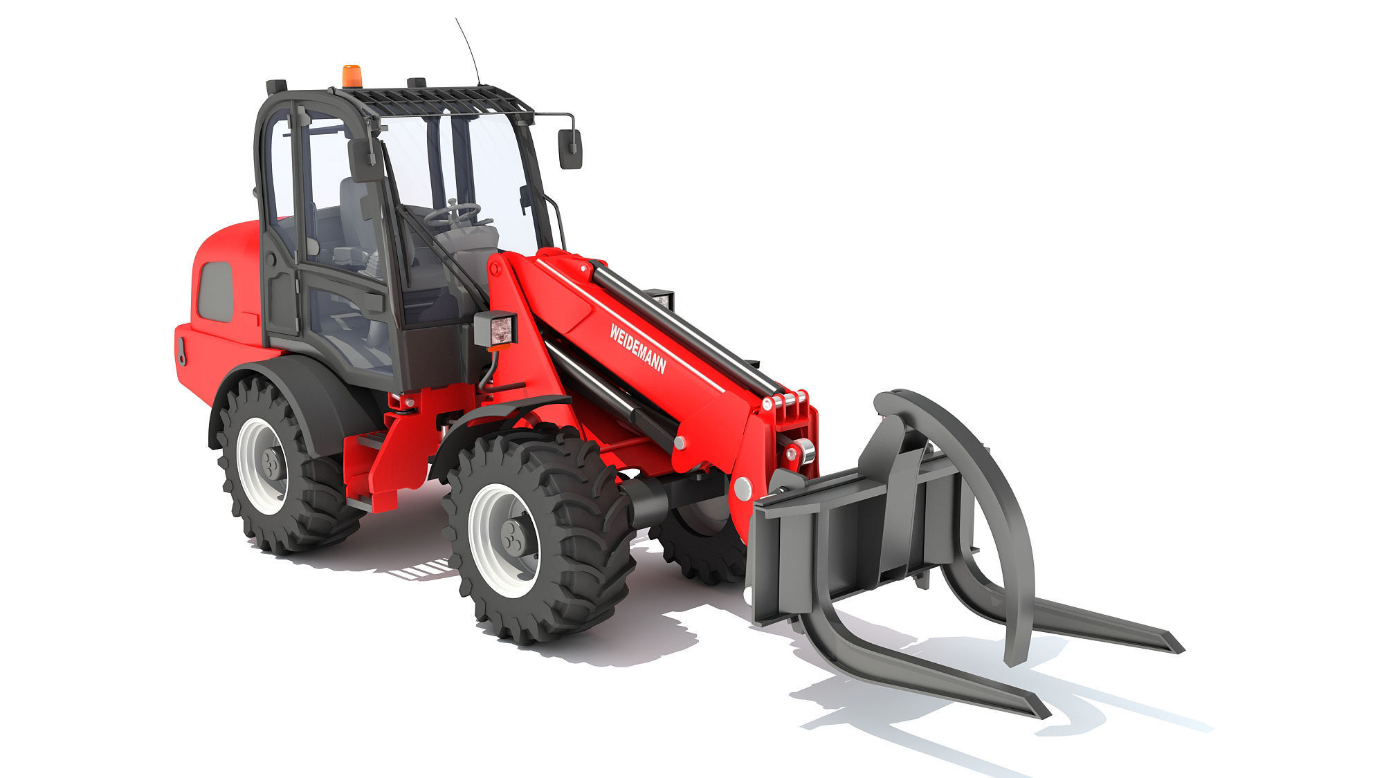Telehandler Forklift 3D model_7