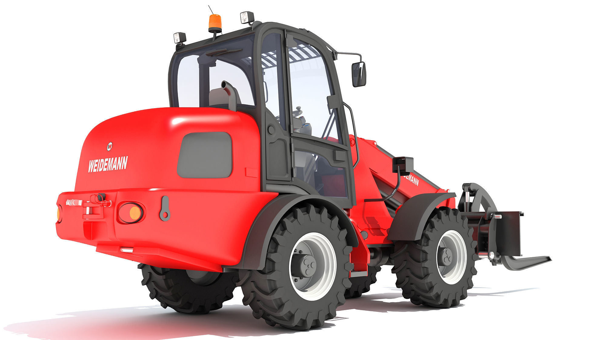 Telehandler Forklift 3D model_4