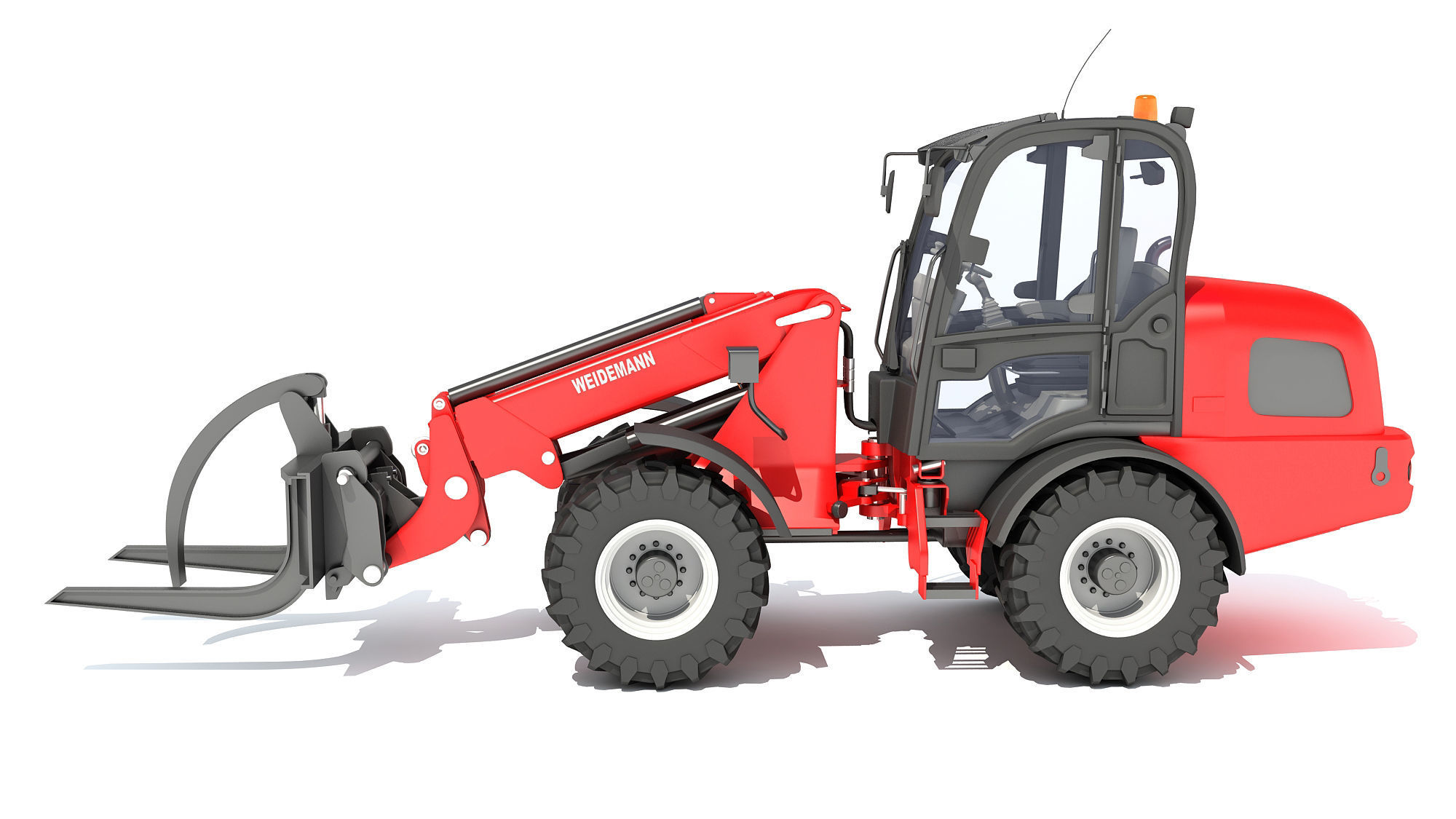 Telehandler Forklift 3D model_1