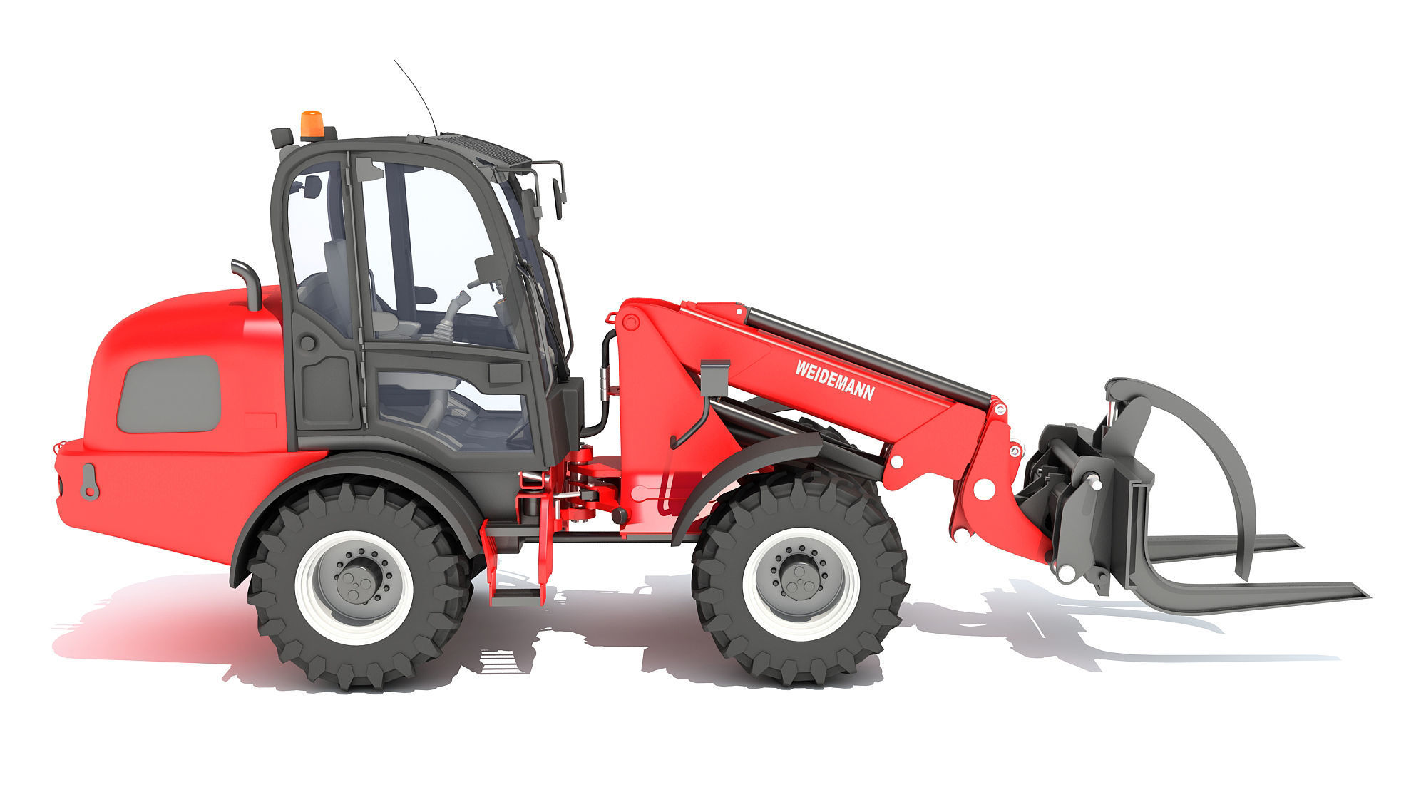 Telehandler Forklift 3D model_6