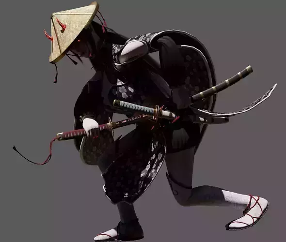 Oni Game Ready female samurai