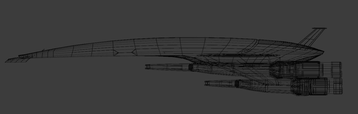 Alliance Normandy SR2 Low-poly 3D model_6