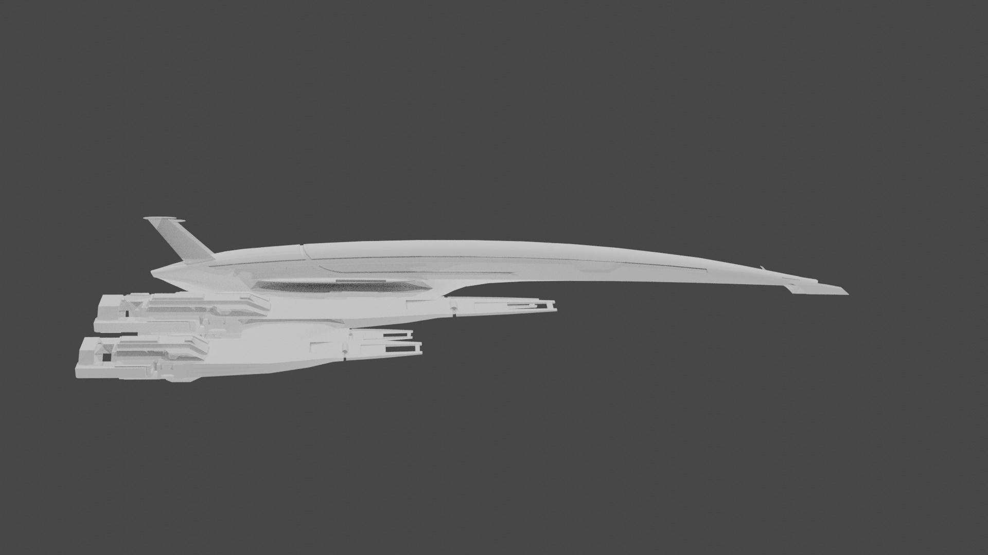Alliance Normandy SR2 Low-poly 3D model_4