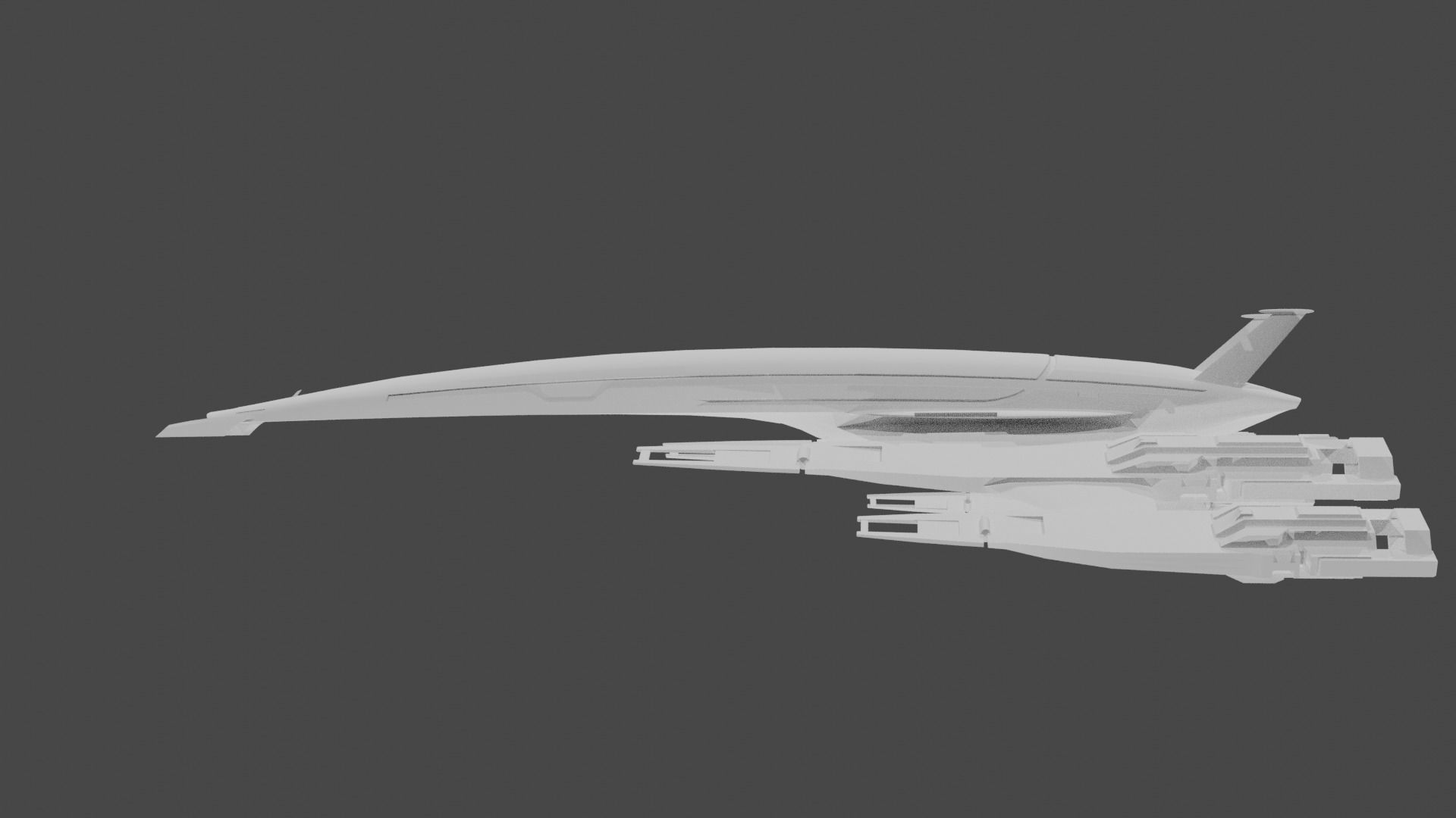Alliance Normandy SR2 Low-poly 3D model_2
