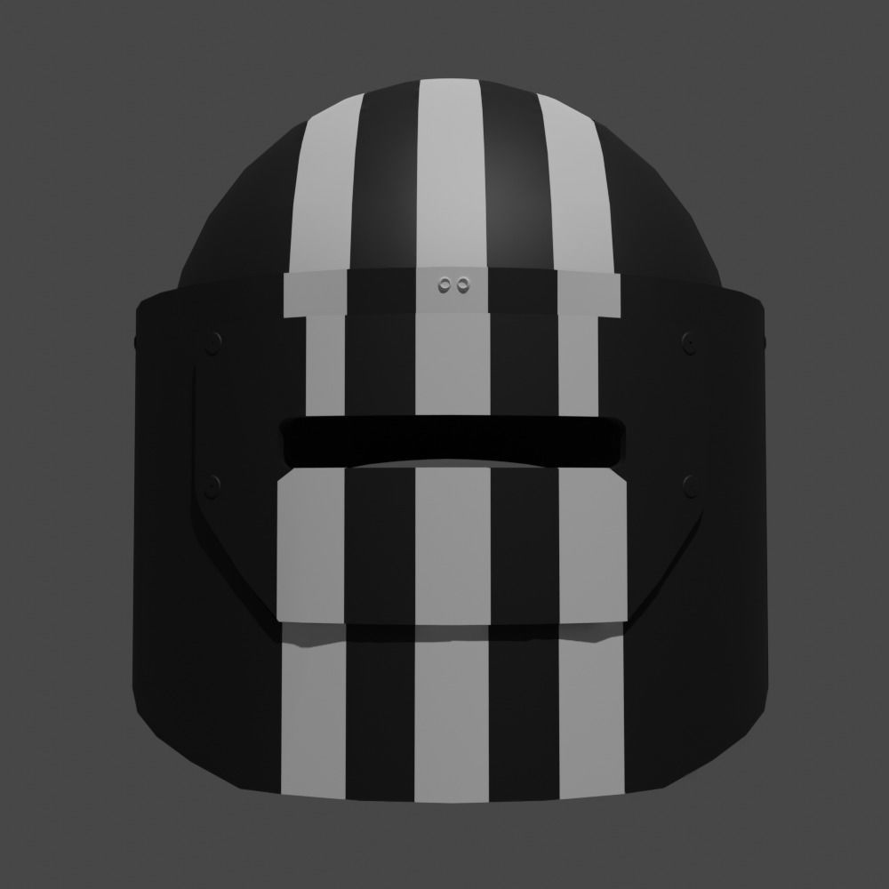 Helmet 1-sch Low-poly 3D model_1