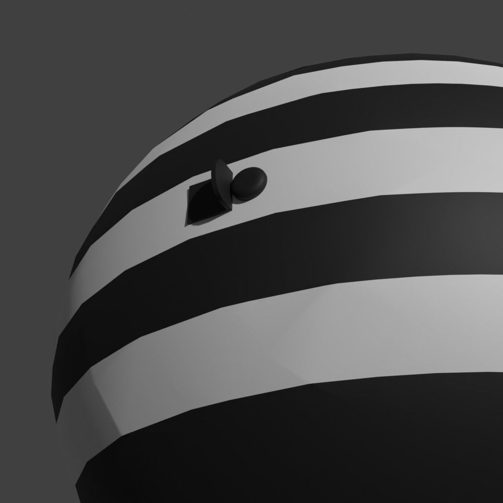 Helmet 1-sch Low-poly 3D model_3