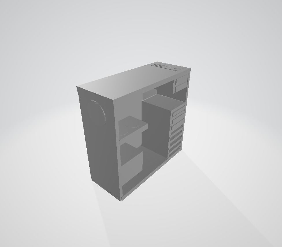 Computer Gamer 3D model_4