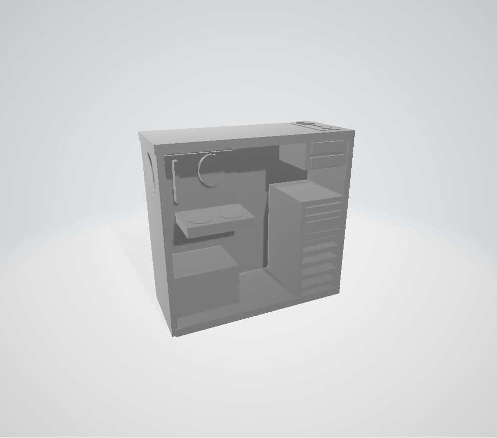 Computer Gamer 3D model_1