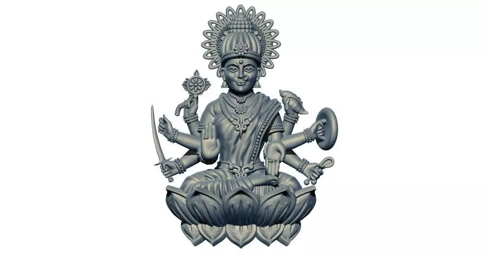 Laxmi Ji 3D Model - 1 3D print model
