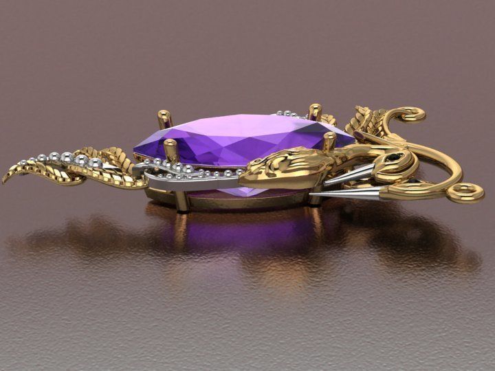 Carrera y Carrera pendant 3D print model_3