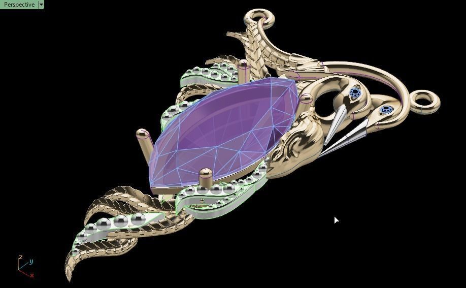 Carrera y Carrera pendant 3D print model_22