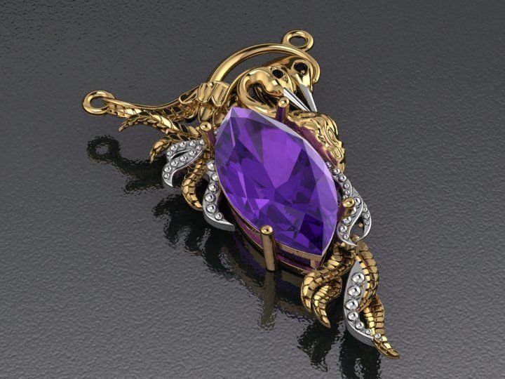 Carrera y Carrera pendant 3D print model_12