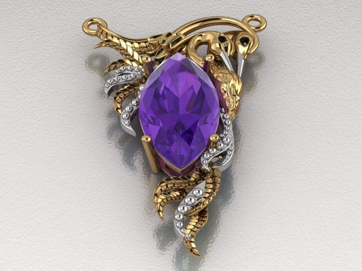 Carrera y Carrera pendant 3D print model_9