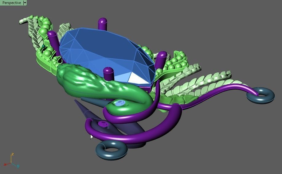 Carrera y Carrera pendant 3D print model_16