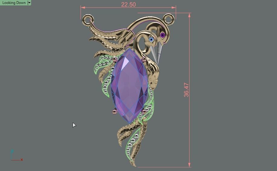 Carrera y Carrera pendant 3D print model_19