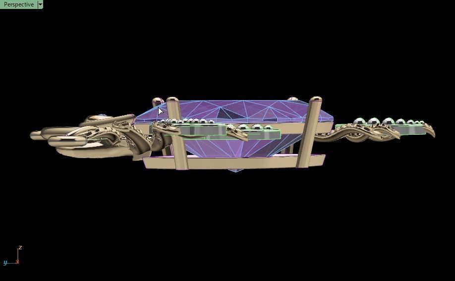 Carrera y Carrera pendant 3D print model_23