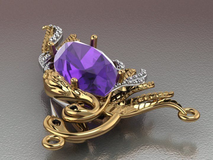 Carrera y Carrera pendant 3D print model_4