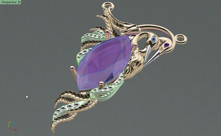 Carrera y Carrera pendant 3D print model_20