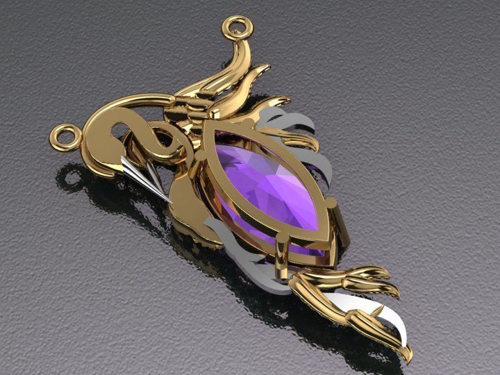 Carrera y Carrera pendant 3D print model_13