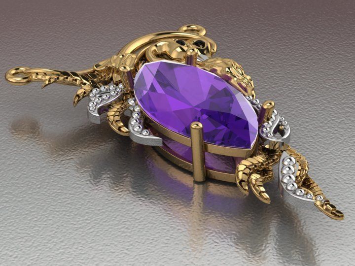 Carrera y Carrera pendant 3D print model_11