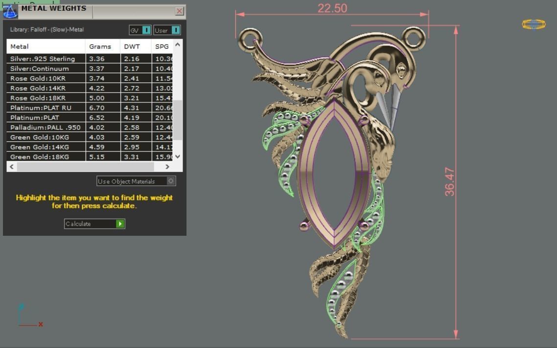 Carrera y Carrera pendant 3D print model_5