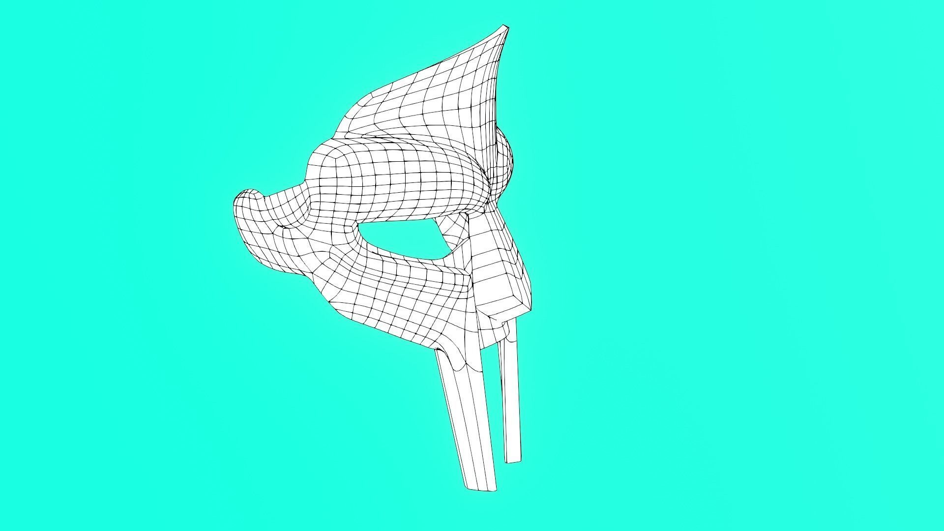 MF DOOM inspired mask 3D print model_3