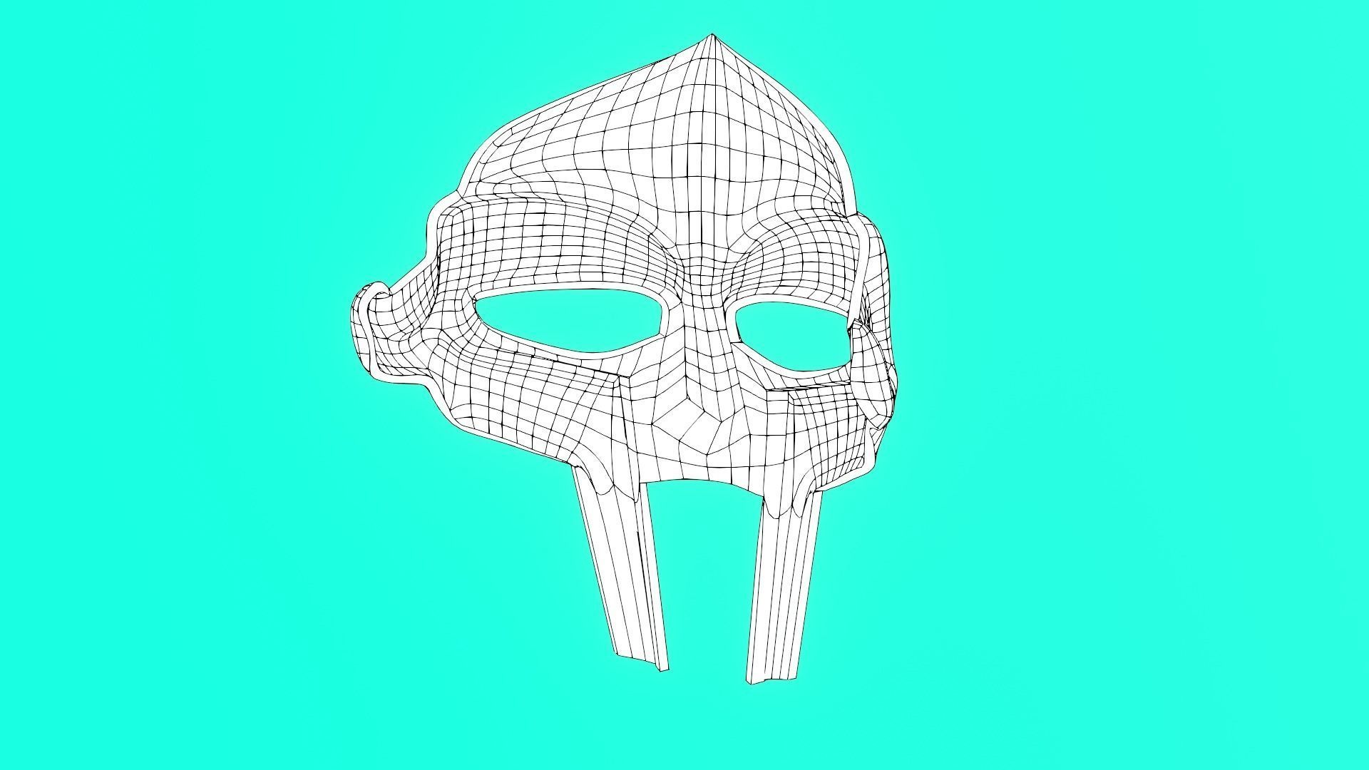 MF DOOM inspired mask 3D print model_5